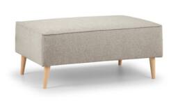 The Great Sofa Company Ailis Footstool Faro Linen in Beige - thumbnail 2