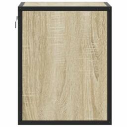 Berkfield Home Wall-mounted Bedside Cabinets 2 pcs Sonoma Oak 40x31x39.5 cm in Light Tan - thumbnail 7