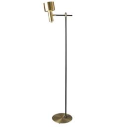 Angel Cerda Gold Aluminium Floor Lamp with Black Steel Body - thumbnail 2