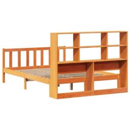 Berkfield Home Decorative Bookcase Bed without Mattress Wax Brown 140x200 cm Sol - thumbnail 8