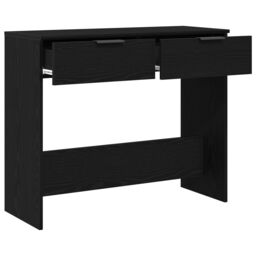 Berkfield Home Console Table Black Oak 90x36x75 cm Engineered Wood - Size: 90 x 36 x 75 cm - thumbnail 5