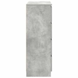 Berkfield Home Sideboard Concrete Grey 80x35x99 cm Engineered Wood - Size: 80 x 35 x 99 cm - thumbnail 7