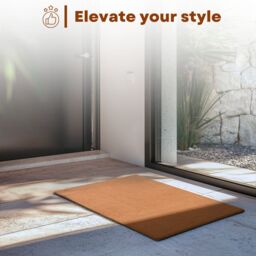 Nicoman PVC Coir Non-Slip Runner Rug For Hallway, Kitchen & Entrance Areas in Brown - Size: 70 cm x 180 cm - thumbnail 5