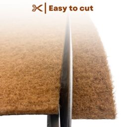 Nicoman PVC Coir Non-Slip Runner Rug For Hallway, Kitchen & Entrance Areas in Brown - Size: 70 cm x 180 cm - thumbnail 4
