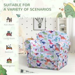 HOMCOM Children Chair Armchair Single Sofa Seat Kids Furniture 18M+ 45kg - thumbnail 6