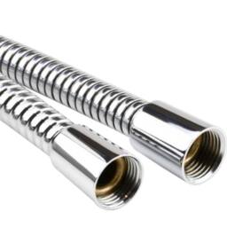 Showerdrape Double Spiral Stainless Steel Chrome Shower Hose 2M X 11Mm in Silver - thumbnail 2