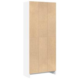 Berkfield Home Decorative Bookcase White 60x24x143 cm Engineered Wood - Size: 60 x 24 x 143 cm - thumbnail 6