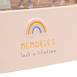 "Love Life Sentiment Gift Photo Frame 4"" x 6"" - Memories in White" - thumbnail 4