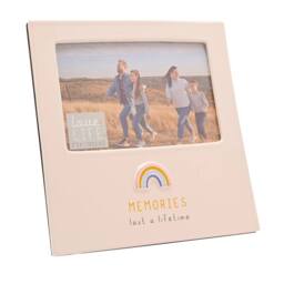 "Love Life Sentiment Gift Photo Frame 4"" x 6"" - Memories in White" - thumbnail 3