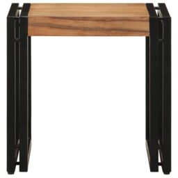 Berkfield Home Coffee Table 40x50x38 cm Solid Wood Acacia in Brown - Size: 40 x 50 x 38 cm - thumbnail 4