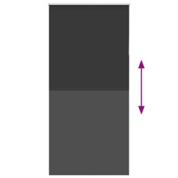 Berkfield Home Roller Blind Blackout Black 110x210 cm Fabric Width 105.7 cm Polyester - thumbnail 5