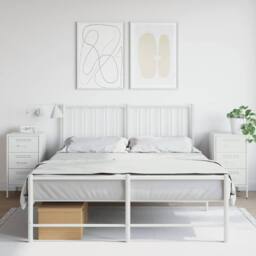 Berkfield Home Bedside Cabinets 2 pcs White 36x39x68 cm Steel - Size: 36 x 39 x 68 cm - thumbnail 2