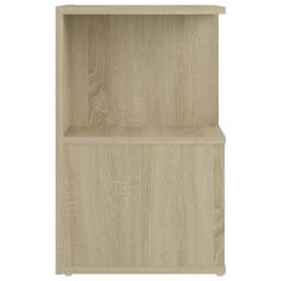 Berkfield Home Elegant Bedside Cabinet Sonoma Oak 35x35x55 cm Engineered Wood in Tan - Size: 35 x 35 x 55 cm - thumbnail 5