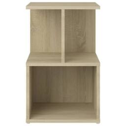 Berkfield Home Elegant Bedside Cabinet Sonoma Oak 35x35x55 cm Engineered Wood in Tan - Size: 35 x 35 x 55 cm - thumbnail 4