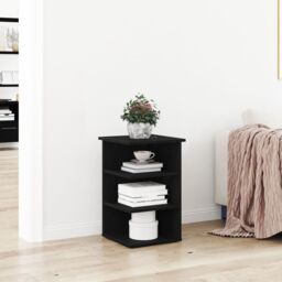Berkfield Home Side Cabinet Black Oak 35x35x55 cm Engineered wood - Size: 35 x 35 x 55 cm - thumbnail 1