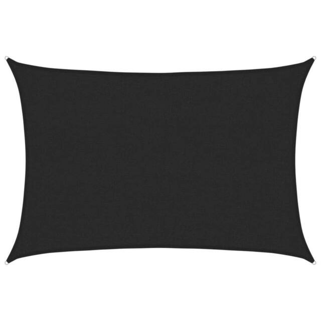 Berkfield Home Sunshade Sail 160 g/m ² Black 2.5x4 m HDPE - image 1