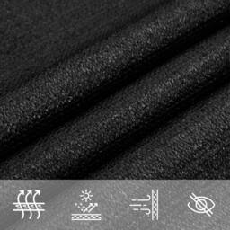 Berkfield Home Sunshade Sail 160 g/m ² Black 2.5x4 m HDPE - thumbnail 6