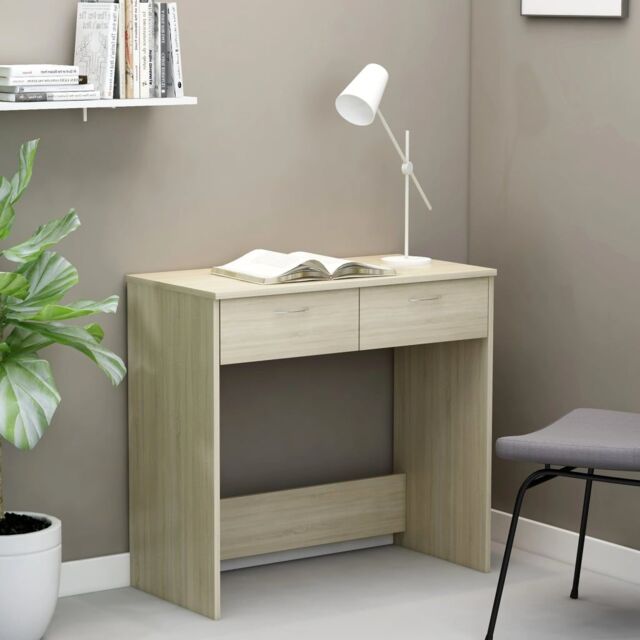 Berkfield Home Desk Sonoma Oak 80x40x75 cm Engineered Wood in Brown - Size: 80 x 40 x 75 cm - image 1