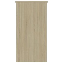 Berkfield Home Desk Sonoma Oak 80x40x75 cm Engineered Wood in Brown - Size: 80 x 40 x 75 cm - thumbnail 4
