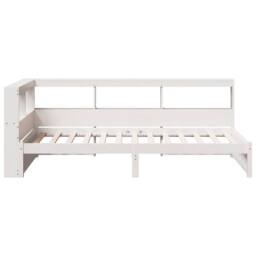 Berkfield Home Bookcase Bed without Mattress White 75x190 cm Solid Wood Pine - thumbnail 8