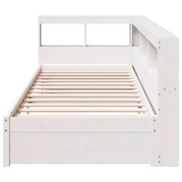 Berkfield Home Bookcase Bed without Mattress White 75x190 cm Solid Wood Pine - thumbnail 5