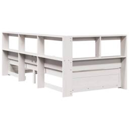 Berkfield Home Bookcase Bed without Mattress White 75x190 cm Solid Wood Pine - thumbnail 9