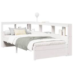 Berkfield Home Bookcase Bed without Mattress White 75x190 cm Solid Wood Pine - thumbnail 3