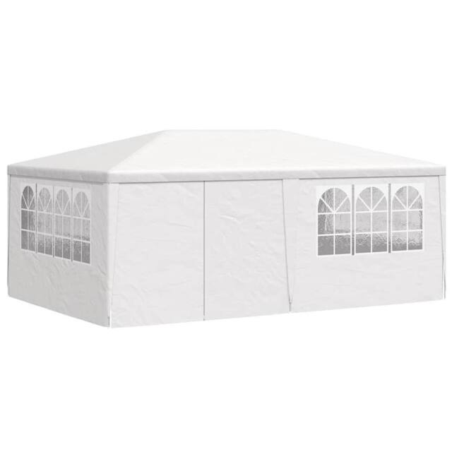 Berkfield Home Professional Party Tent with Side Walls 4x6 m White 90 g/m? - image 1
