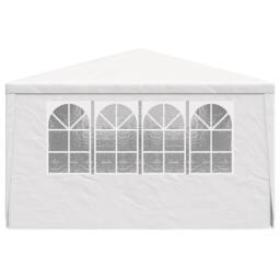 Berkfield Home Professional Party Tent with Side Walls 4x6 m White 90 g/m? - thumbnail 4