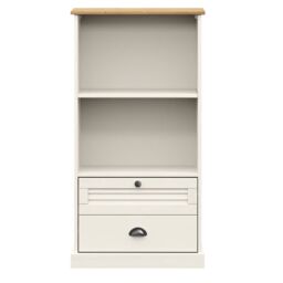 Berkfield Home Bookcase VIGO White 60x35x114.5 cm Solid Wood Pine - thumbnail 4