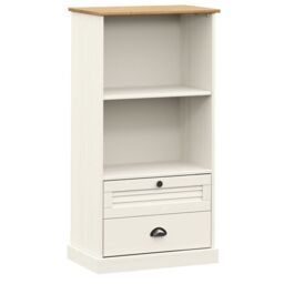 Berkfield Home Bookcase VIGO White 60x35x114.5 cm Solid Wood Pine - thumbnail 2