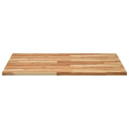 Berkfield Home Table Top Square 80x80x2 cm Solid Wood Acacia in Brown - Size: 80 x 80 x 2 cm - thumbnail 4