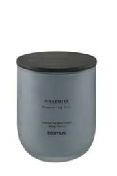 Blomus TUOKSU Graphite Scented candle L - Sharkskin in Light Grey - thumbnail 1