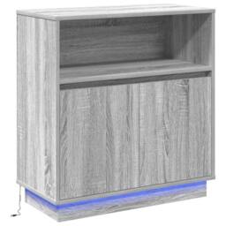 Berkfield Home Sideboard with LED Grey Sonoma 71x34, 5x75 cm Engineered Wood - thumbnail 3