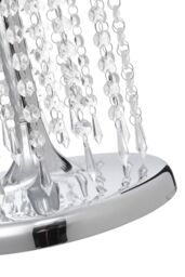 H&O Direct Crystal Tall Vase Table Centerpiece for Weddings in Silver - thumbnail 5