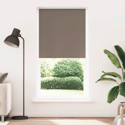 Berkfield Home Roller Blind Blackout Coffee 115x210 cm Fabric Width 110.7 cm Polyester in Brown