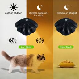 INMTFEI Rechargeable Motion Sensor Wall Light Dimmable Shell Lamp in Black - thumbnail 3