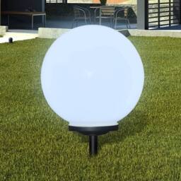 Berkfield Home Outdoor Pathway Lamps 2 pcs LED 40 cm with Ground Spike in White - thumbnail 3