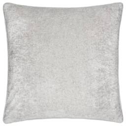 Paoletti Lustre Crushed Velvet Cushion in Silver - Size: 50 cm x 50 cm - thumbnail 2