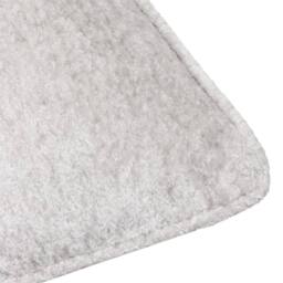 Paoletti Lustre Crushed Velvet Cushion in Silver - Size: 50 cm x 50 cm - thumbnail 4
