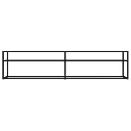 Berkfield Home TV Cabinet Transparent 180x40x40.5 cm Tempered Glass in Clear - thumbnail 3