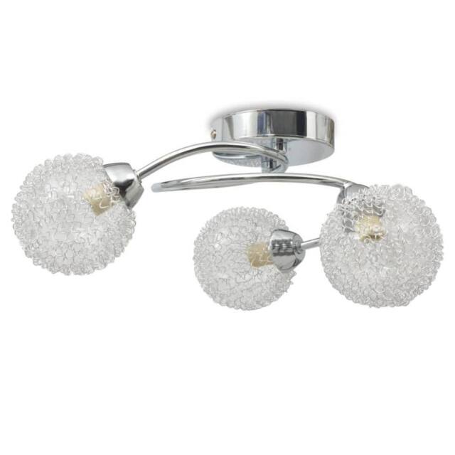 Berkfield Home Ceiling Lamp for 3 G9 Bulbs 120 W in White - image 1