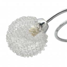 Berkfield Home Ceiling Lamp for 3 G9 Bulbs 120 W in White - thumbnail 6