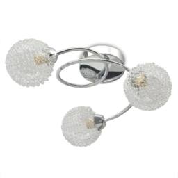 Berkfield Home Ceiling Lamp for 3 G9 Bulbs 120 W in White - thumbnail 5