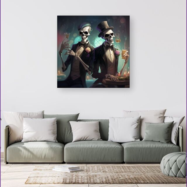 Warren Reed - Designer Dressed In Their Best Canvas - Size: w40 inch x h40 inch - image 1