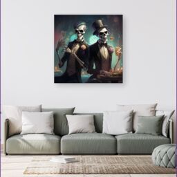 Warren Reed - Designer Dressed In Their Best Canvas - Size: w40 inch x h40 inch - thumbnail 1