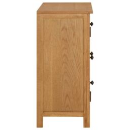 Berkfield Home Cupboard 70x35x75 cm Solid Oak Wood in Brown - Size: 70 x 35 x 75 cm - thumbnail 4