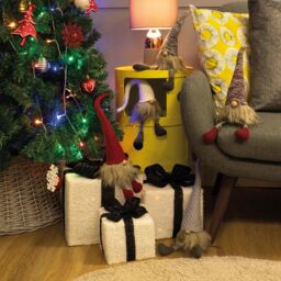 mysmartbuy Set of 5 Colourful Hat Bearded Christmas Gonks - Festive Xmas Scandi Faceless Gonk Gnome Novelty Home Decoration - Each H43 x 9cm - thumbnail 3