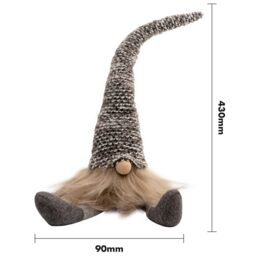 mysmartbuy Set of 5 Colourful Hat Bearded Christmas Gonks - Festive Xmas Scandi Faceless Gonk Gnome Novelty Home Decoration - Each H43 x 9cm - thumbnail 6