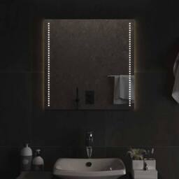 Berkfield Home LED Bathroom Mirror 60x60 cm in Clear - thumbnail 2